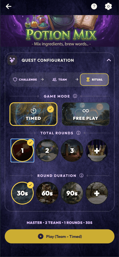 Ritual configuration