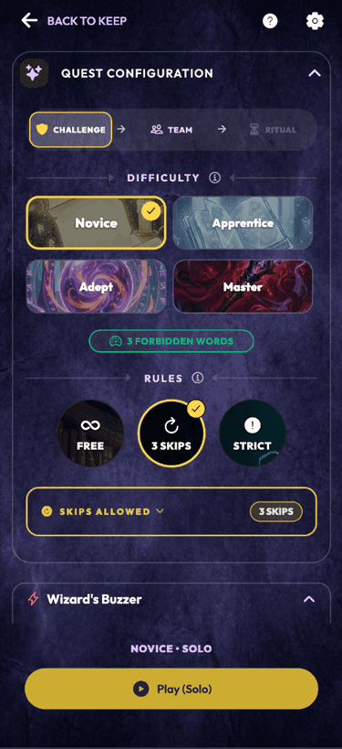 Difficulty and Rules