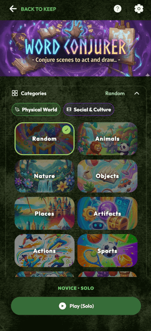 Word Conjurer Categories